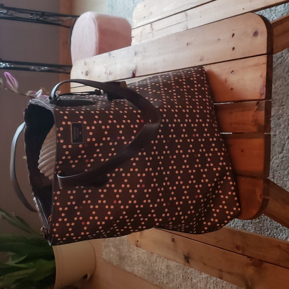 Cute Fossil polkadot tote